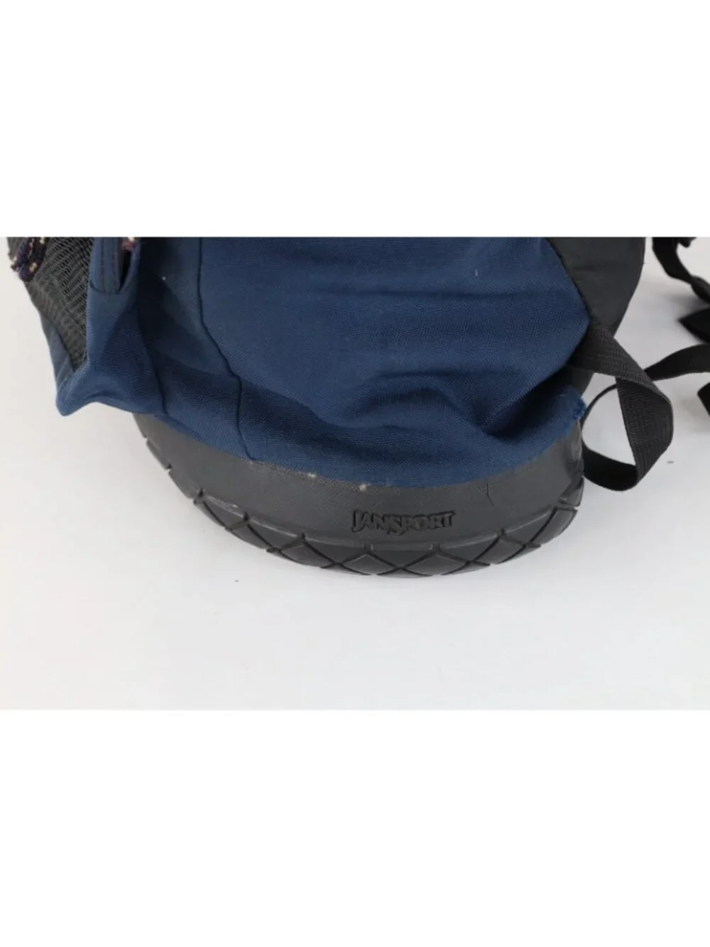 Vintage 90s JanSport Distressed Spell Out Rubber Tire Bottom Backpack Book Bag
